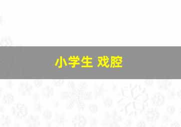 小学生 戏腔